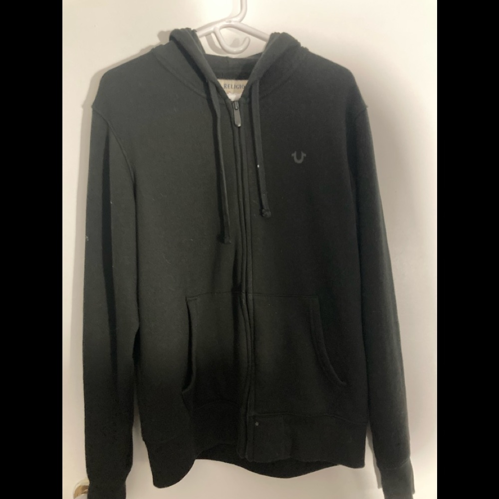 Men’s true religion zip up hoodie